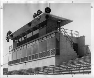[Newly-constructed Press Box at Fouts Field]