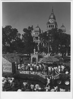 [Photo of North Texas Homecoming Parade, 1987]