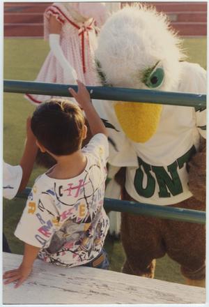 [North Texas Mascot at the Homecoming Game, 1992]