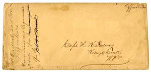 [Envelope for Letter to Capt. H. K. Redway, 1865]