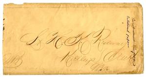[Envelope for Lieut. Hamilton K. Redway]
