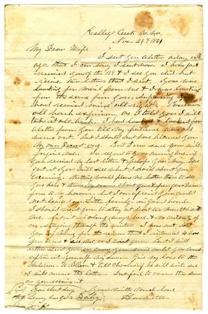 [Letter from Hamilton K. Redway to Loriette C. Redway, November 24, 1864]