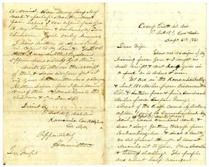 [Letter from Hamilton K. Redway to Loriette C. Redway, September 21, 1864]
