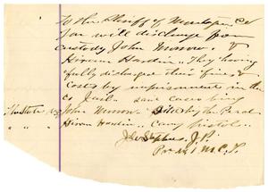 [Letter from Jole Stephens, undated]