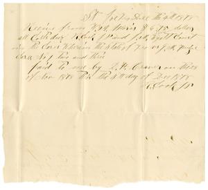 [Receipt from R Cook, to W.A. Morris, December 4, 1878]