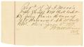 Text: [Receipt from W.A. Williams to W.A. Morris, January 6, 1879]