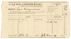 [Receipt of Payment for City Taxes, December 17, 1895]
