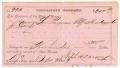 Thumbnail image of item number 1 in: '[Triplicate Warrant, September 23, 1879]'.
