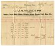 Text: [Bill from J. M. Wilcox & Son, October 8, 1896]