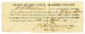Thumbnail image of item number 1 in: '[Certificate of right to vote in Bedford County for Ziza Moore, March 26, 1866]'.