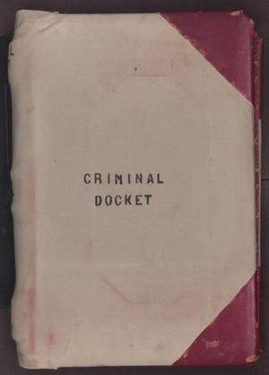 [Criminal Docket District Court, Cooke County, 1887-1897]