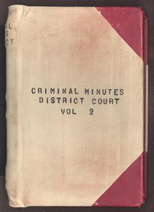 [Criminal Minutes, District Court, Cooke County, 1893-1899]
