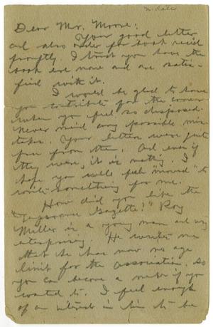 [Letter to Charles B. Moore]