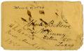 Text: [Envelope from Henry S. Moore to Charles B. Moore, March 5, 1860]