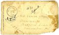 Thumbnail image of item number 1 in: '[Envelope for Elvira Moore, 1871]'.