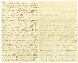 Primary view of object titled '[Letter from William Dodd to his Mother and Sister, April 29, 1877]'.