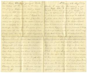 Primary view of object titled '[Letter from H. S. Moore to Charles, August 8, 1881]'.