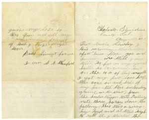Primary view of object titled '[Letter from Sam E. Wanford to Charles B. Moore, August 27, 1883]'.