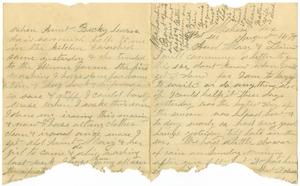 [Letter to Aunt Mary and Linnet, August 14, 1884]