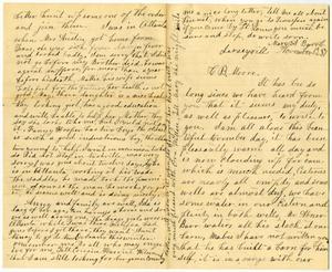 Primary view of object titled '[Letter from Mary A. Barr to Charles B. Moore, November 13, 1887]'.