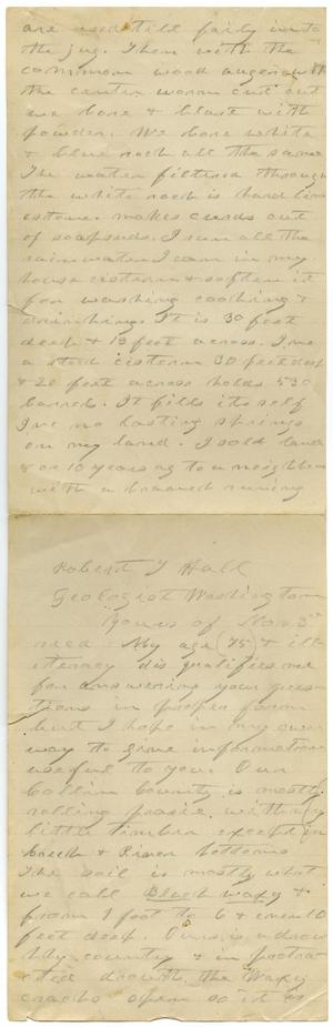 [Letter from Charles B. Moore to Robert Hall, November 3]