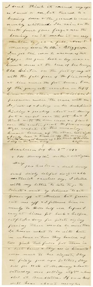 Primary view of object titled '[Letter from Charles B. Moore to Mary Moore, December 2, 1897]'.