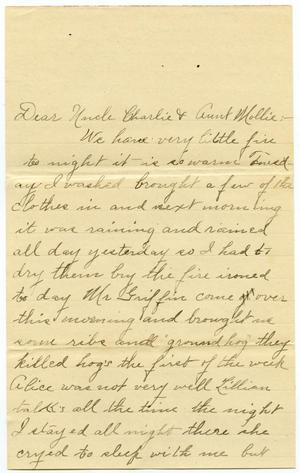 [Letter from Birdie McGee to Mary and Charles B. Moore]