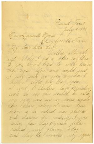 [Letter from Lula Dalton to Linnet Moore, July 18,1899]