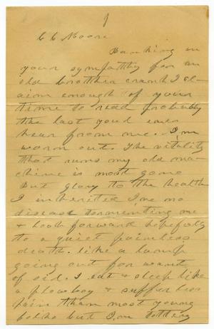 [Letter from C. B. Moore]