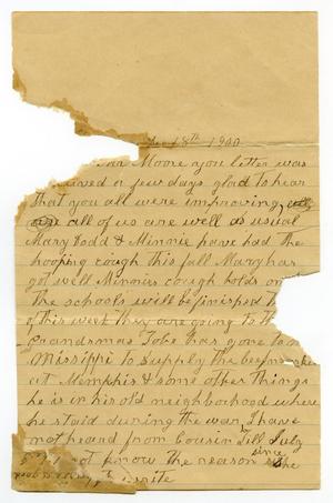 [Letter from Matilda Dodd to the Moore family, December 18, 1900]