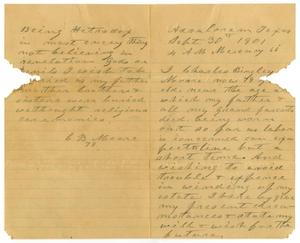 [Last will and testament of Charles B. Moore, September 30, 1901]