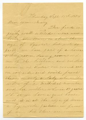[Letter from Matilda Johnson to Mary Moore, September 15, 1904]