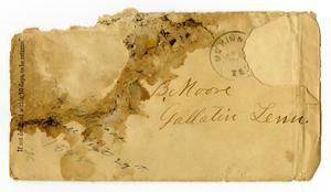 Primary view of object titled '[Envelope to Charles B. Moore, 1885]'.
