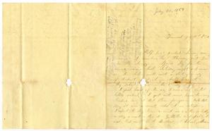 [Letter from Elvira Moore to Josephus C. Moore, July 10, 1859]