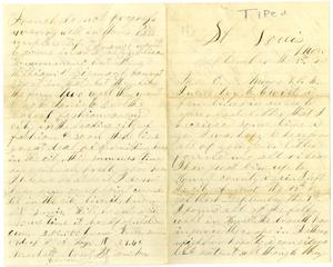 Primary view of object titled '[Letter from W. A. Hays to Charles Moore, September 15, 1870]'.