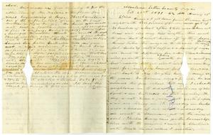 [Letter from Charles Moore to Elvira Moore, October 21, 1871]