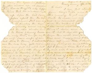 Primary view of [Letter from Jo S. Wallace to Charles Moore, April 23, 1872]