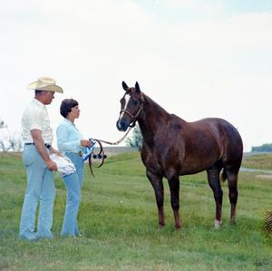 [Two People with Horse at George Underwood Show]