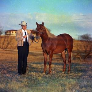 [George Underwood with Horse]