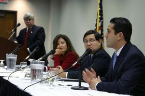 [North Texas Latino Council meeting panelists]