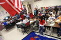 Photograph: [Nancy Jimenez directs her class at Crockett Elementary]