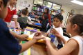 Photograph: [Students at work in Crockett Elementary]