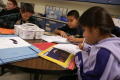 Thumbnail image of item number 1 in: '[Students work on art projects at Crockett Elementary]'.