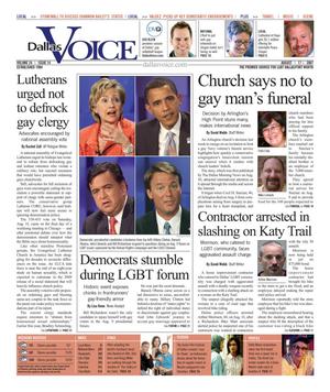 Dallas Voice (Dallas, Tex.), Vol. 24, No. 14, Ed. 1 Friday, August 17, 2007