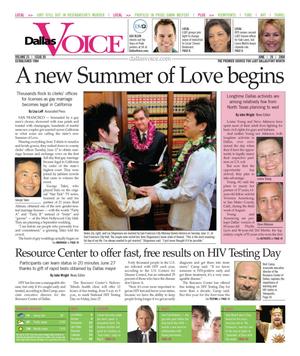 Dallas Voice (Dallas, Tex.), Vol. 25, No. 05, Ed. 1 Friday, June 20, 2008
