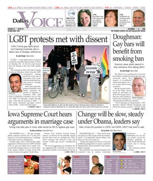 Dallas Voice (Dallas, Tex.), Vol. 25, No. 30, Ed. 1 Friday, December 12, 2008
