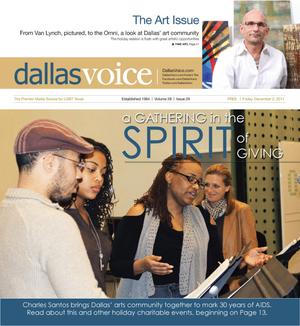 Primary view of object titled 'Dallas Voice (Dallas, Tex.), Vol. 28, No. 29, Ed. 1 Friday, December 2, 2011'.