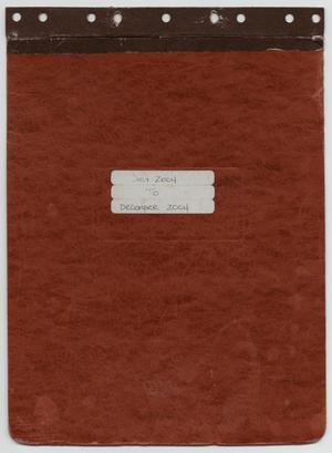 Primary view of object titled '[News Story Log: July 1 to December 31, 2004]'.