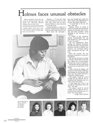 The Aerie, Yearbook of North Texas State University, 1987 - Page 191 - UNT  Digital Library