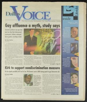 Primary view of object titled 'Dallas Voice (Dallas, Tex.), Vol. 18, No. 17, Ed. 1 Friday, August 17, 2001'.